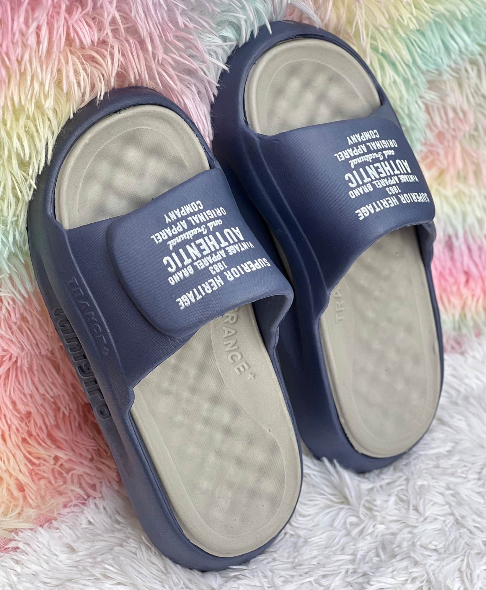 Picture of New Super Soft Comfortable Thick-Sole Double Parted EVA Slides Sandals for Men