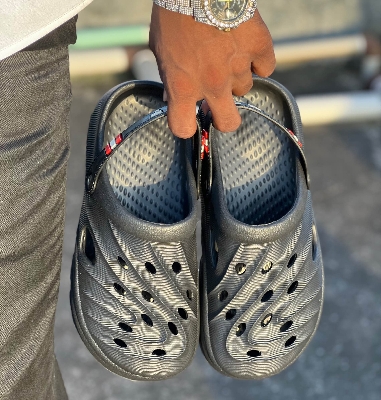 Picture of Mens New Hollow Design Slingback Round Toe Clogs Outdoor EVA Vent Sandals