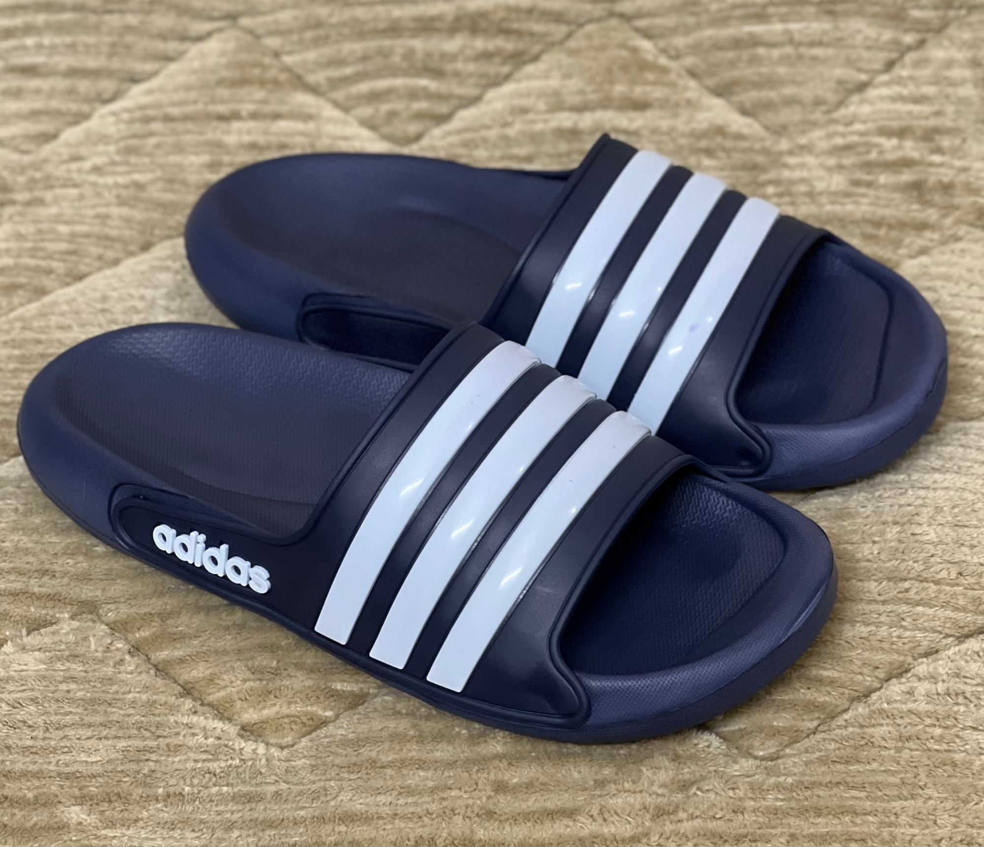 Picture of New Mens  Comfortable Adilette Three Stripe CloudEase Slides Slippers Sandal
