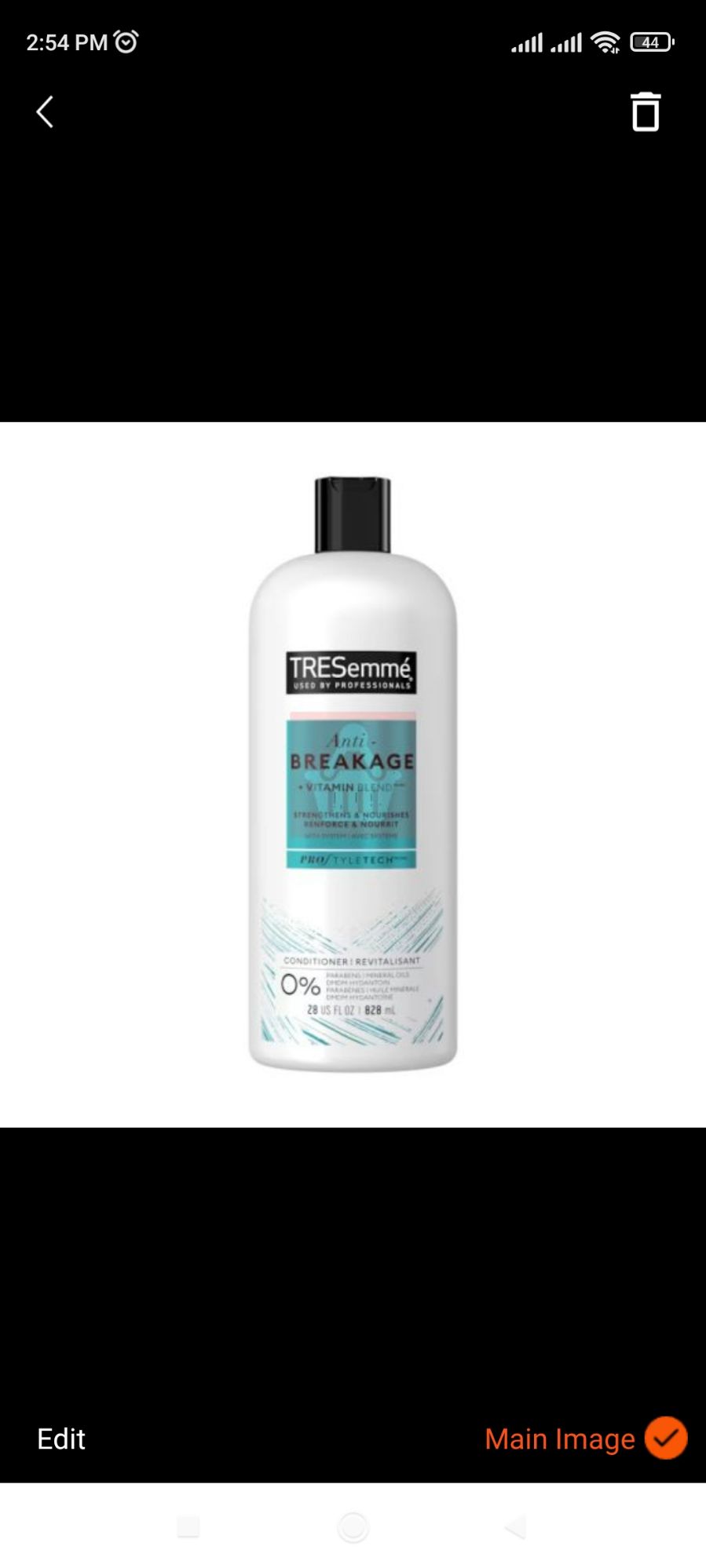 Picture of International USA Product Tresemme Anti-Breakage Vitamin blend For used male /female 828 Ml