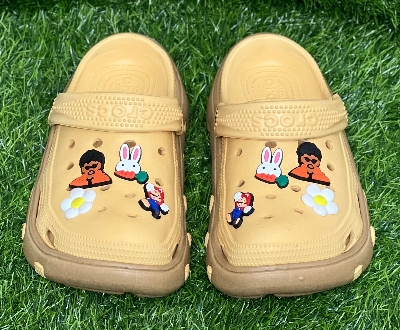 Picture of New EVA FunCharm Duo Color Unisex Clogs – Stylish Non-Slip Sandals with Cute Charms