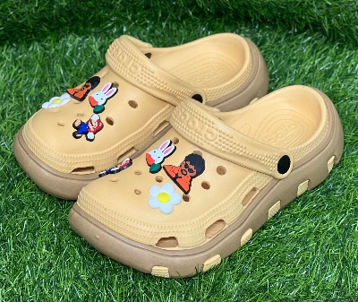 Picture of New EVA FunCharm Duo Color Unisex Clogs – Stylish Non-Slip Sandals with Cute Charms