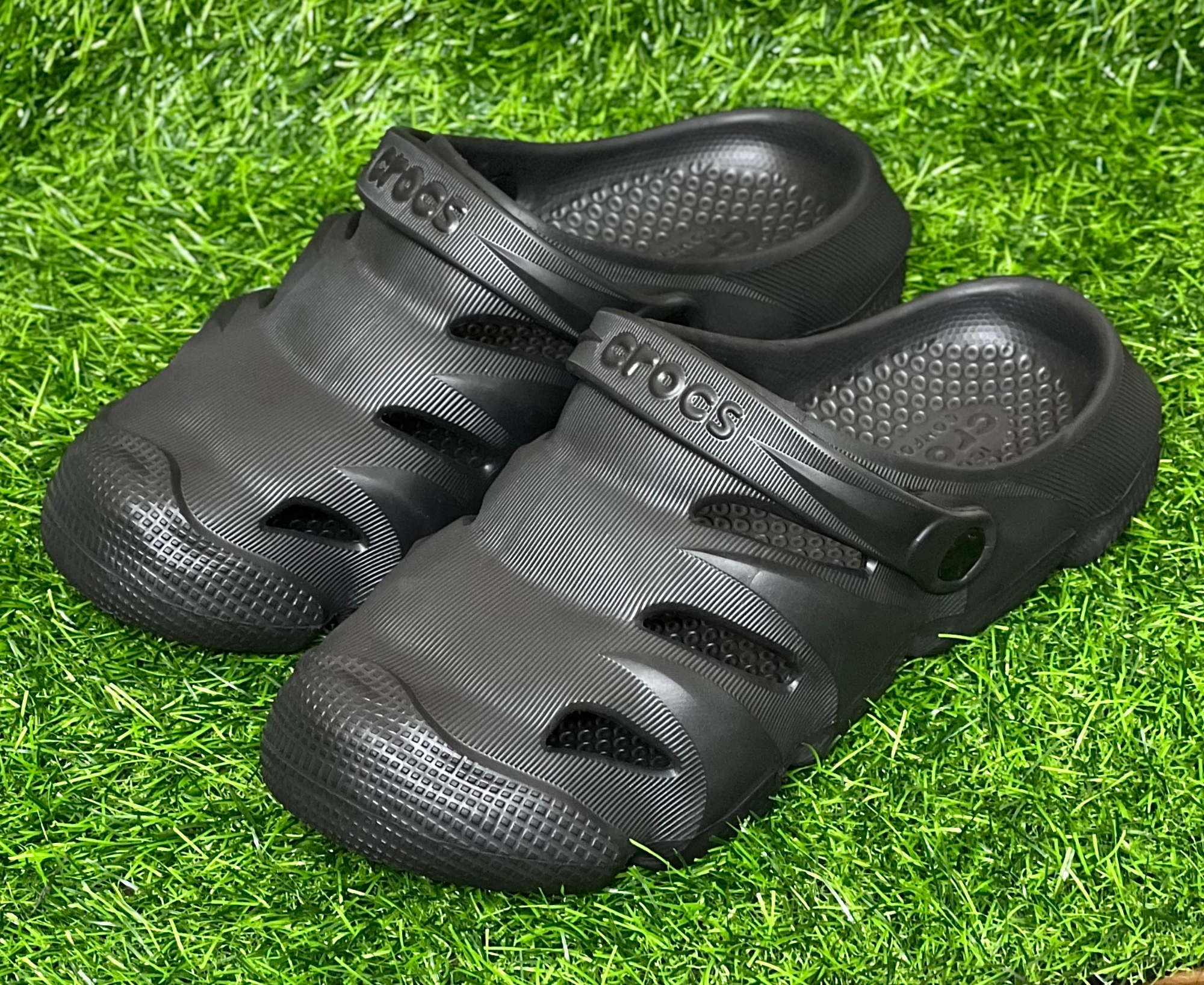 Picture of New Casual UrbanGrip Super Comfortable Soft Hollow-out Crocs Clogs Breathable Non-Slip Outdoor Half Shoes Sandals for Men