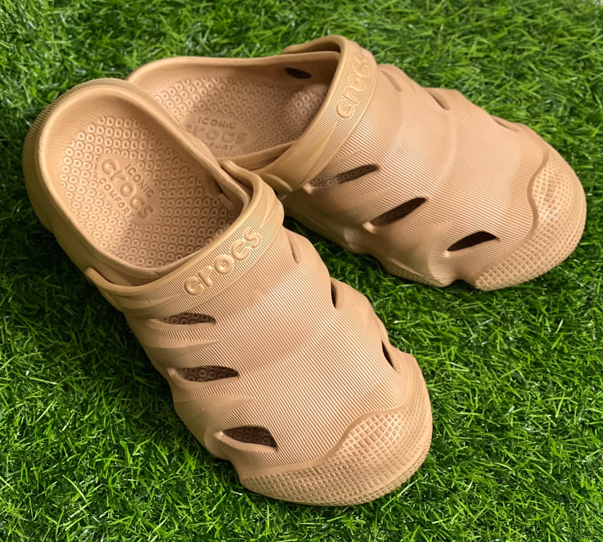 Picture of New Casual UrbanGrip Super Comfortable Soft Hollow-out Crocs Clogs Breathable Non-Slip Outdoor Half Shoes Sandals for Men