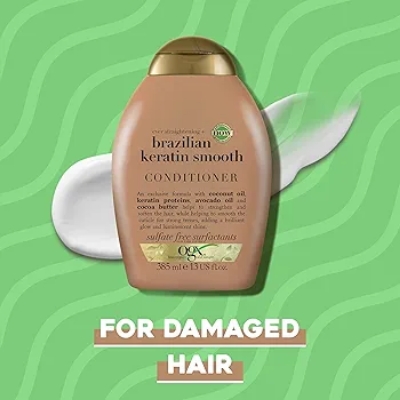 Picture of International Greece product Ogx Brazilian keratin smooth shampoo 385 ML