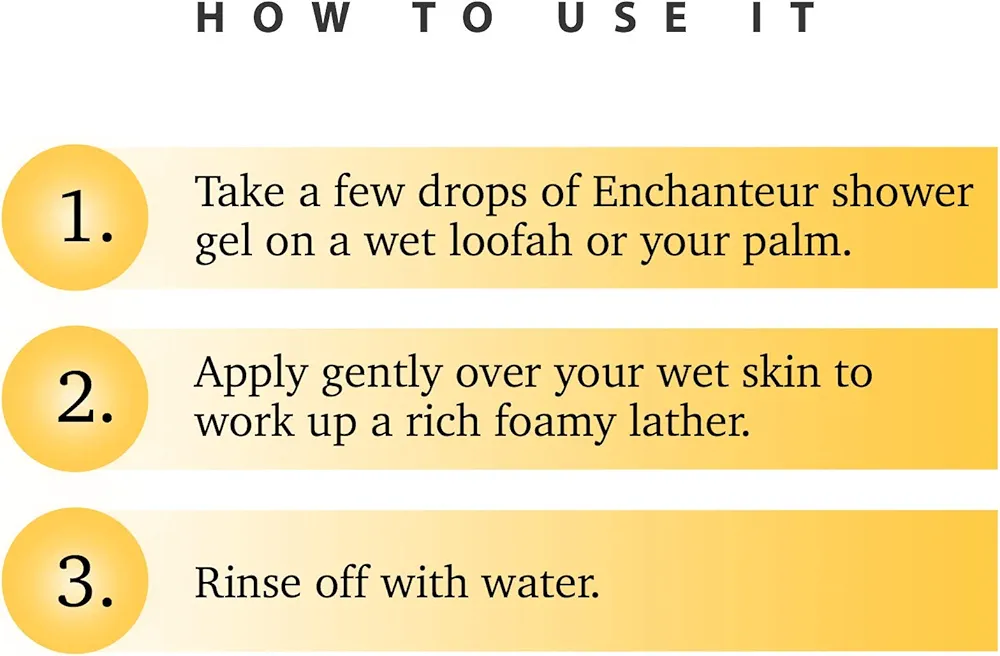 Picture of International Malaysian Product Enchanteur perfumed Shower Gel With Roses,muguet & Citrus Usesd For Male /female...550 Ml