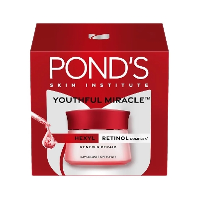 Picture of Indian product Ponds Age miracle youthful Miracle With Haxyl Ratinol Complex Renew & Repair Used For Male /Female - (SPF 15 PA++ Day cream)- 50 Gm