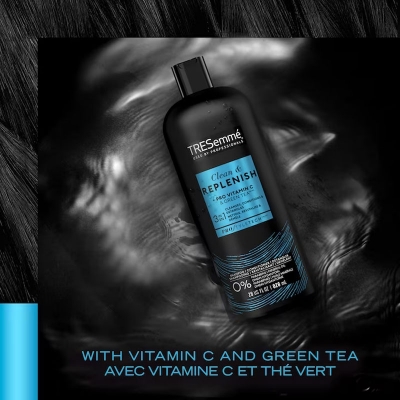 Picture of International USA product Tresemme Clean & Replenish pro Vitamin C (3in1) Shampoo Used For Male/female..828 ML