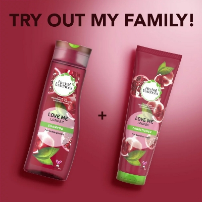 Picture of International France Product Herbal Essences Love me Longer For Damage hair Shampoo Used For male /female -400 Ml