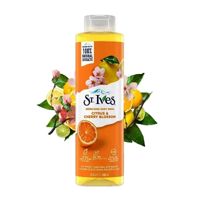 Picture of International American Product St.Lves Energizing Citrus & Cherry Blossom Body Wash Used For Male /Female -650 Ml