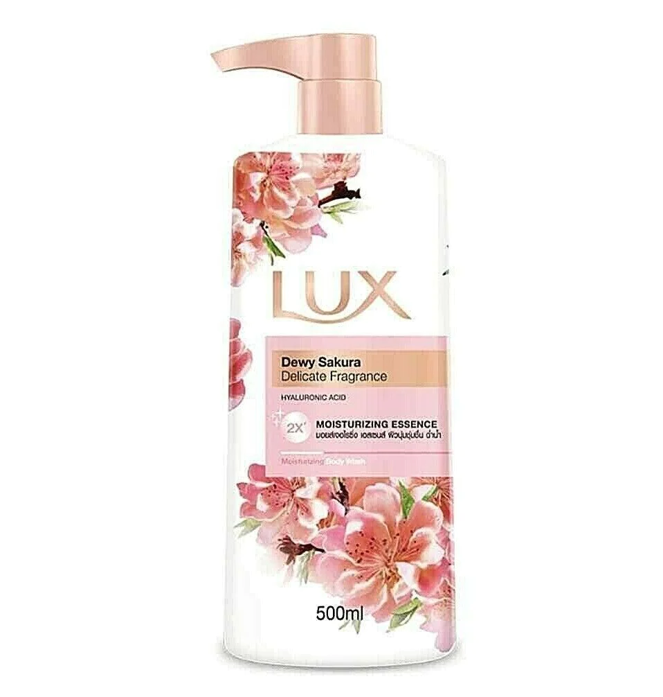 Picture of International Thailand product Lux Dewey Sakura Delicate Fragrance Moisturizing Essence Body Wash Used For Male/femal 500 Ml
