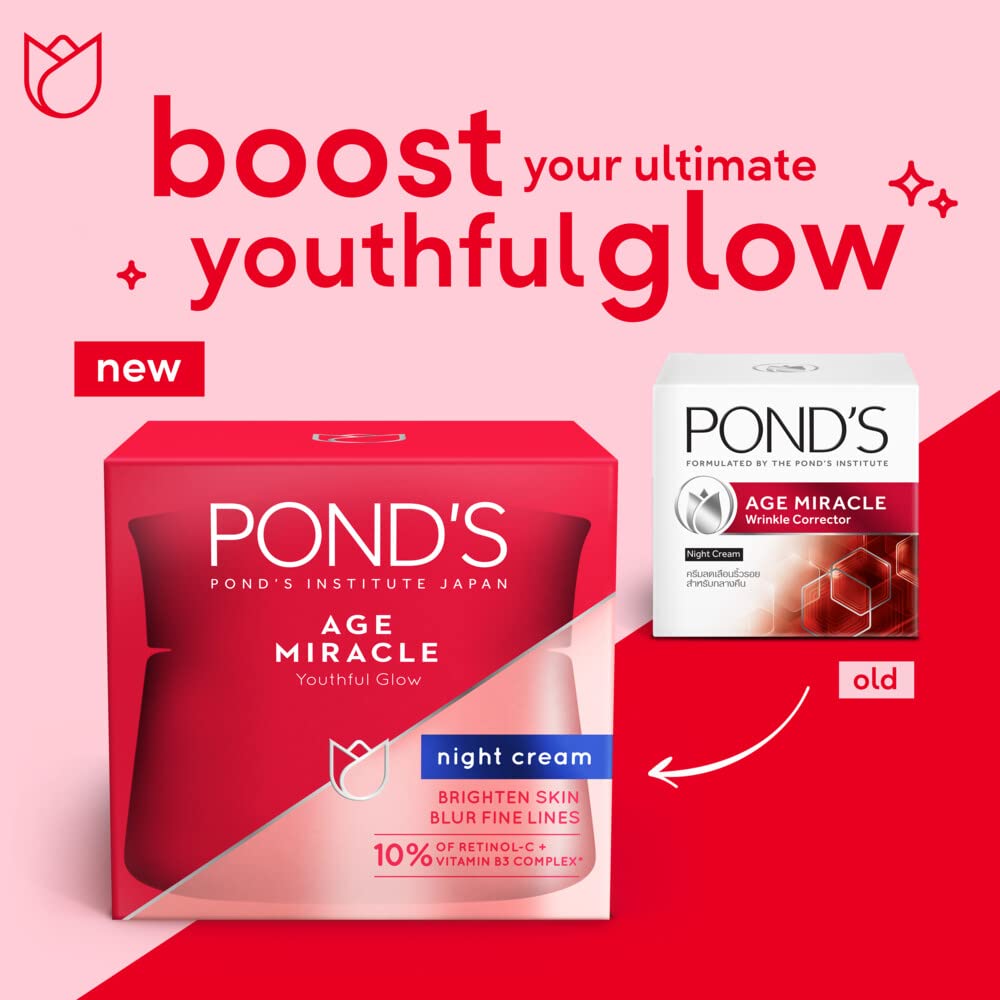 Picture of International Thailand Product Ponds Age miracle Youth Glow Night Cream used For male/female 45 Gm