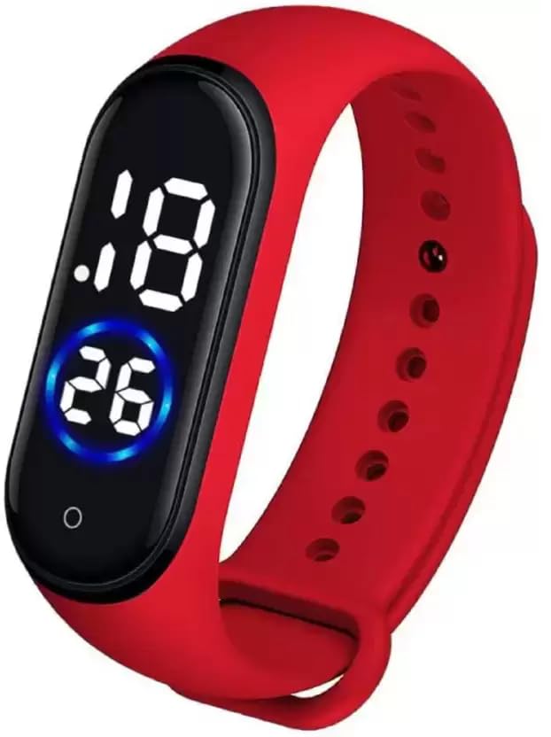 Picture of M4 Men & Women LED Digital Touch Movement Wristband Bracelet Smart Band Sports Watch