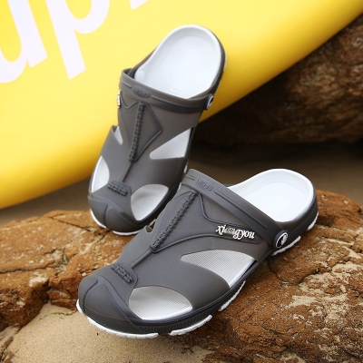 Picture of Men's Summer Outdoor Casual Walking Beach Flip Flop Clog Sandals Anti Slip-Multicolor