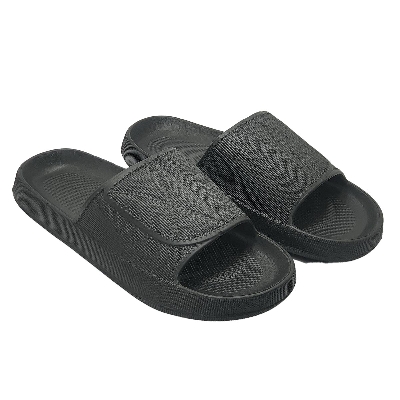Picture of New Super Comfortable Solid Black Pillow Slides Slipper Sandals