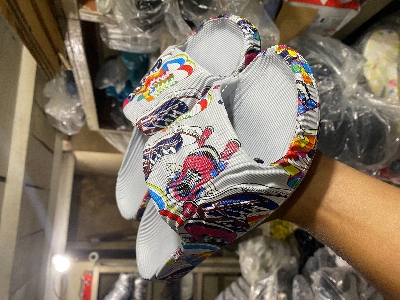 Picture of Mens New Fashionable Trendy Printed Adilette Textured Slip-on Slide Slippers Sandals