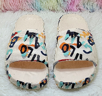 Picture of Mens New Fashionable Trendy Printed Adilette Textured Slip-on Slide Slippers Sandals- 338149844