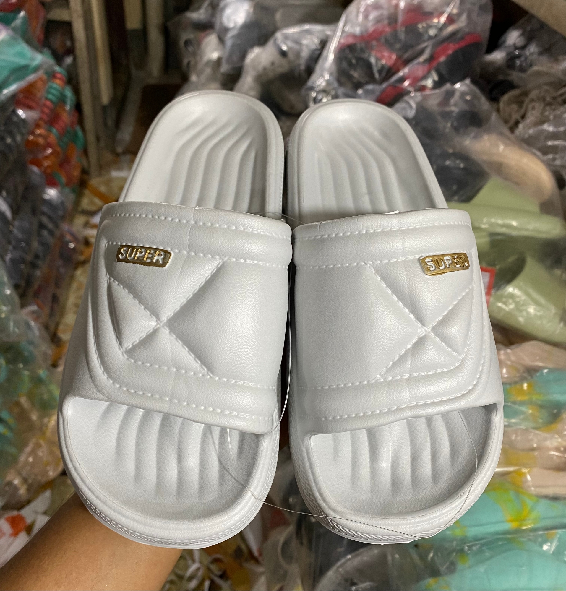 Picture of Mens New Super Stylish Eva Slipper Slides Sandals-Black