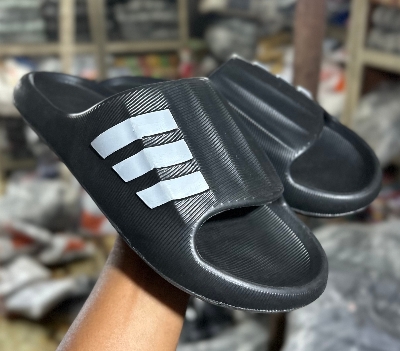 Picture of Mens New Adidas Adiform Three Strip Mule Slides Slipper Sandals