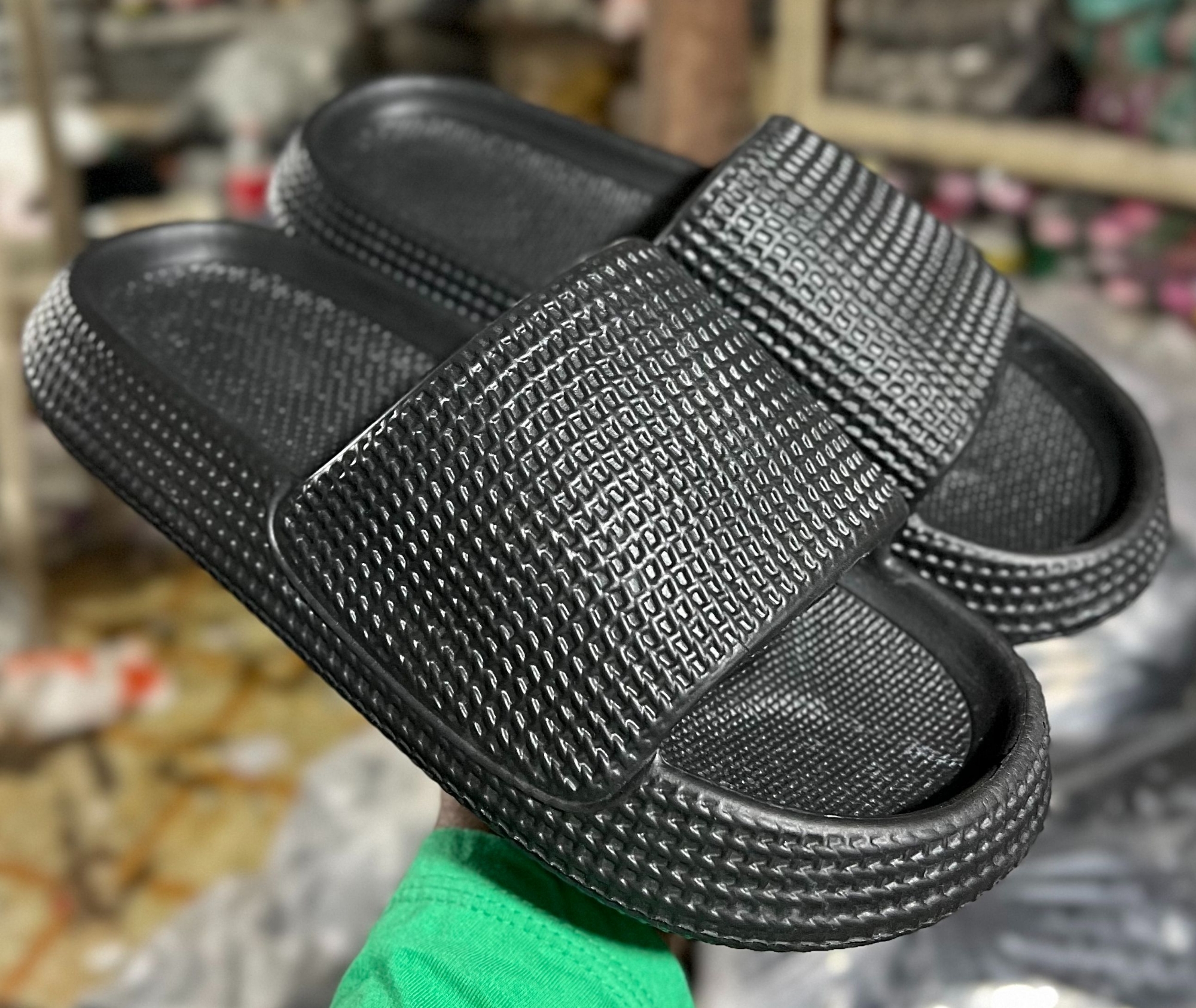 Picture of Mens New CloudGlide Thick Sole Long-lasting Non-Slip EVA Comfort Slides Slippers Sandals