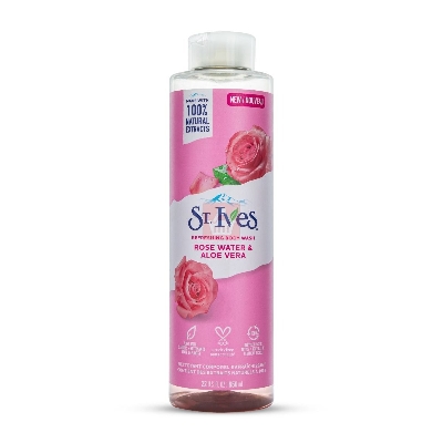 Picture of International USA product ST.lves Refreshing Rose water & Aloe vera body wash used For male /female 650 Ml
