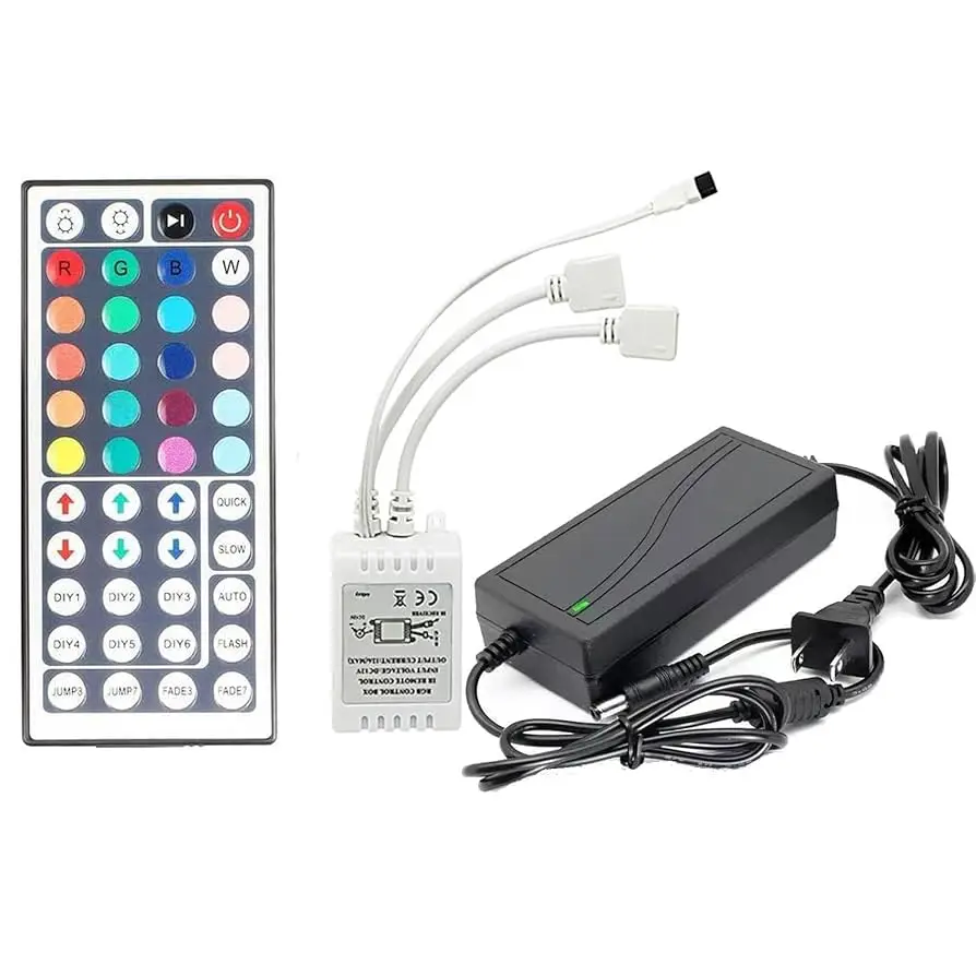 Picture of only Led 5050 16 color light / only 12v 3A adapter / only remote & controller