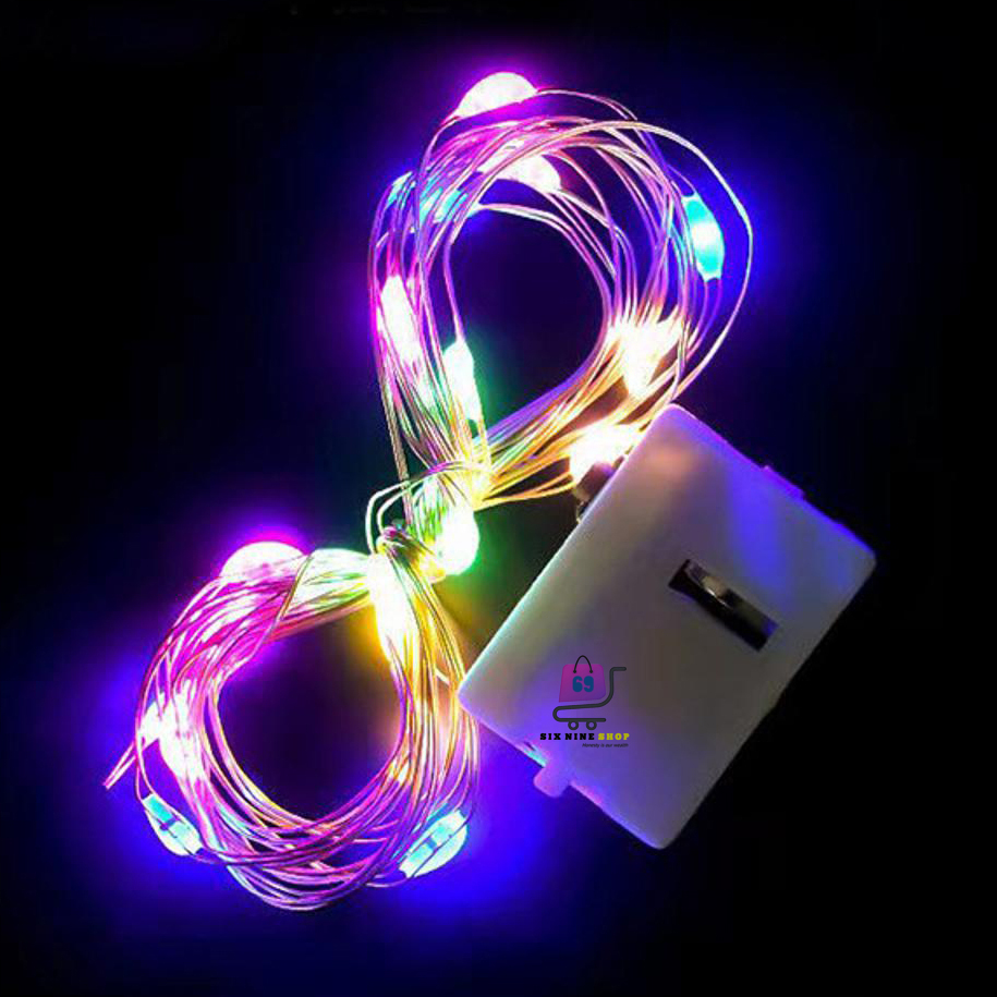 Picture of 2m 20led মিনি মাইক্রো কপার ওয়্যার লাইট ব্যাটারি চালিত led স্ট্রিপ স্ট্রিং ফেইরি লাইট - room decoration light