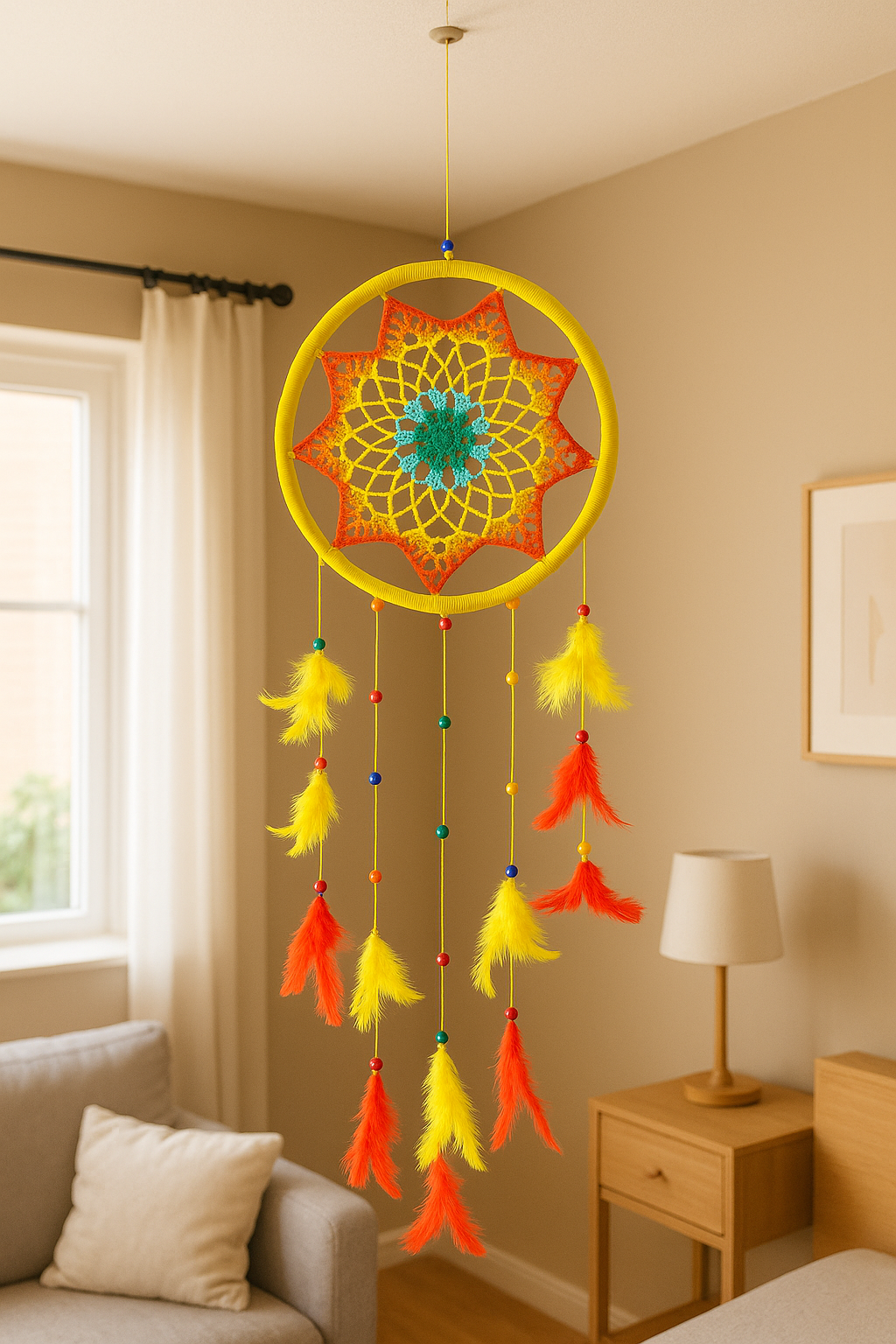Picture of Premium Quality Fiery Sun Dreamcatcher