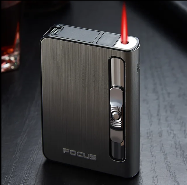 Picture of Focus cigaratte box dispenser with lighter 10 pcs capacity