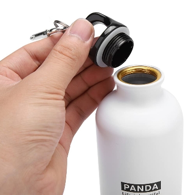 Picture of Aluminium Sports Mug Pnada Figure Stainless Steel Water Bottle 750L
