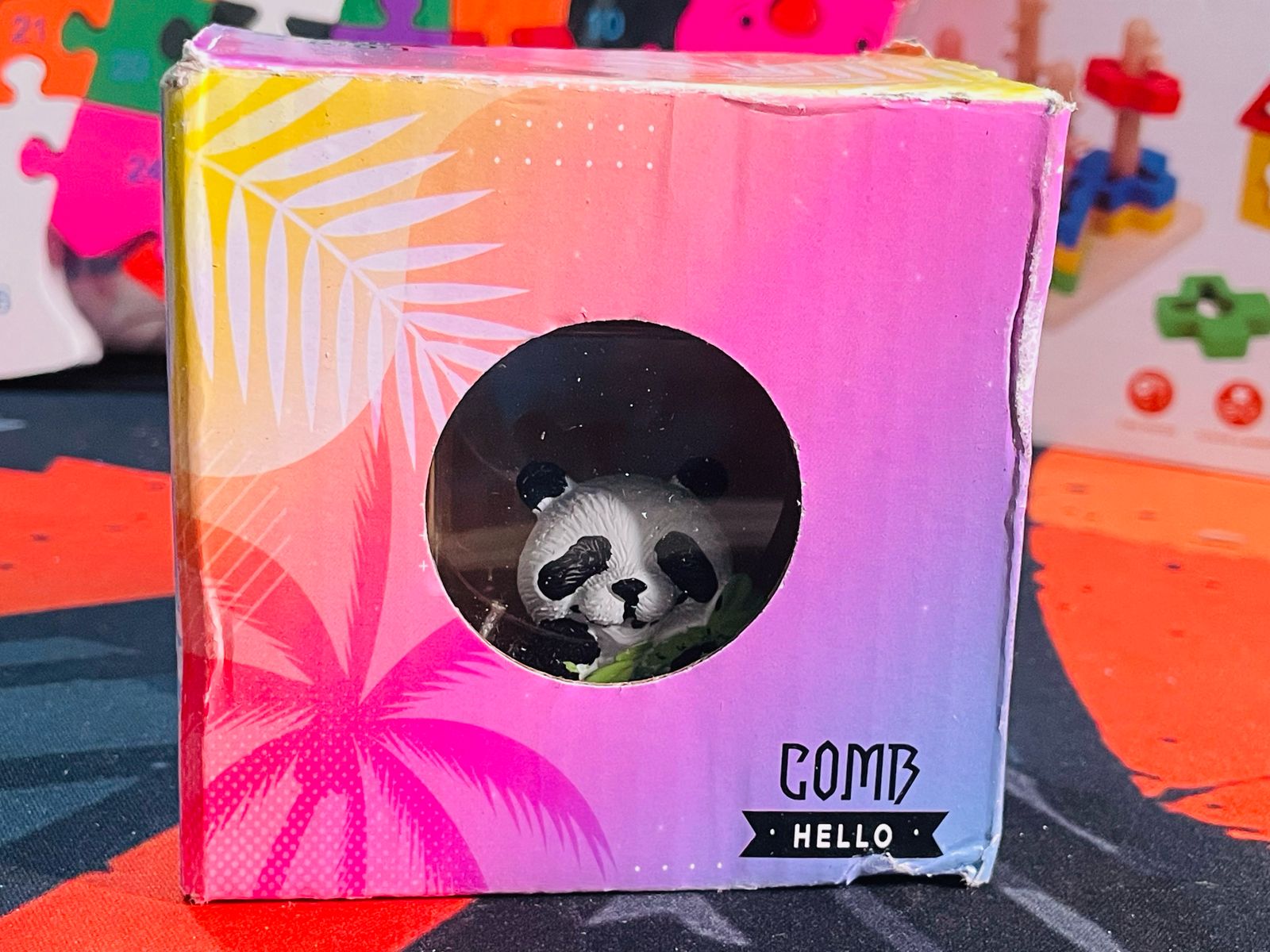 Picture of Wanderwalls Panda in Glossy Water – Floating Paperweight Showpiece Decorative Showpiece - 8.5 cm  (Plastic, Green)