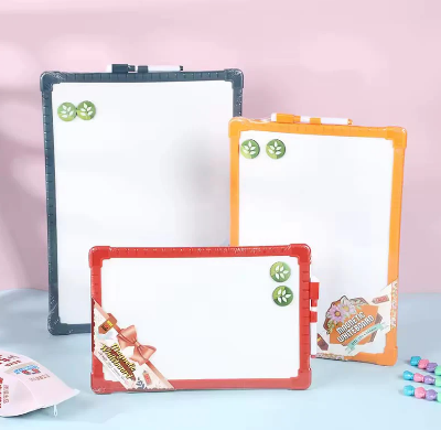 Picture of Dry Erase Whiteboard for Kids & Students – Red Frame, Easy Write & Wipe Drawing Board