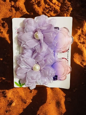 Picture of Headband and sunglasses set and gift hair clip for kids