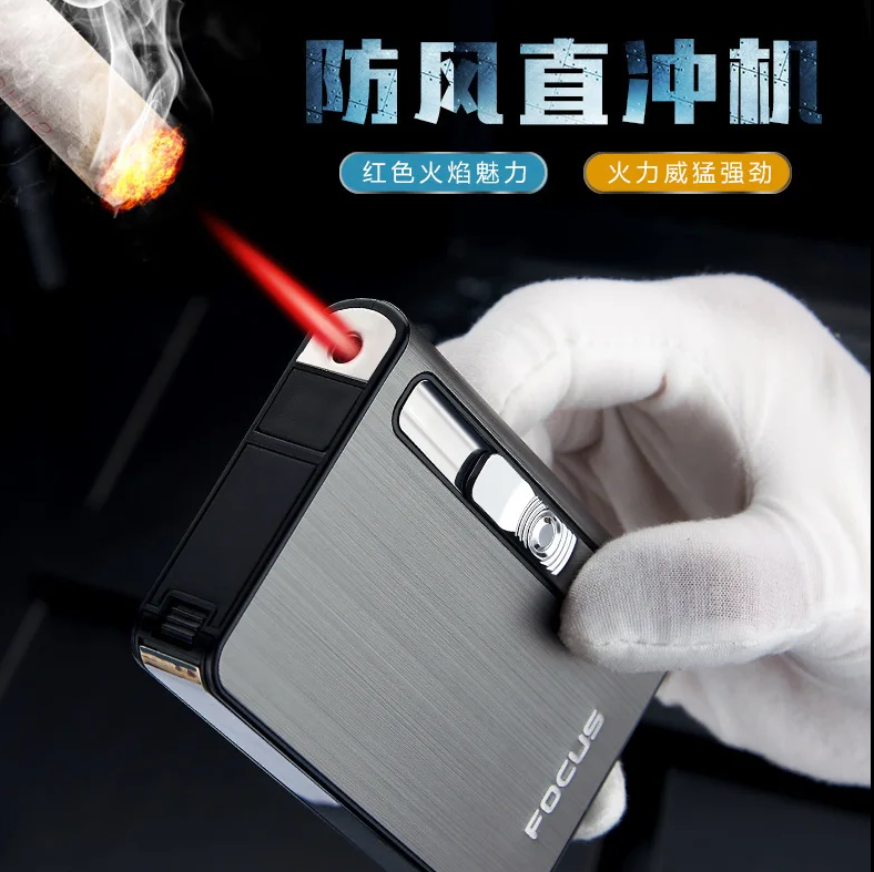 Picture of Focus cigaratte box dispenser with lighter 10 pcs capacity