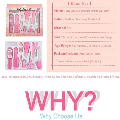 Picture of Baby Care Kit – 10 Pcs Healthcare & Grooming Set with Storage Case for Toddlers