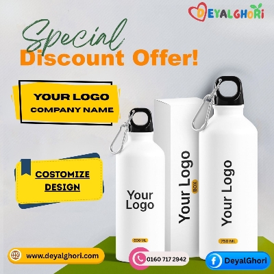 Picture of Costomize Design Aluminium Sports Mug Stainless Steel Water Bottle- 600ML-750ML. minimum 5pc