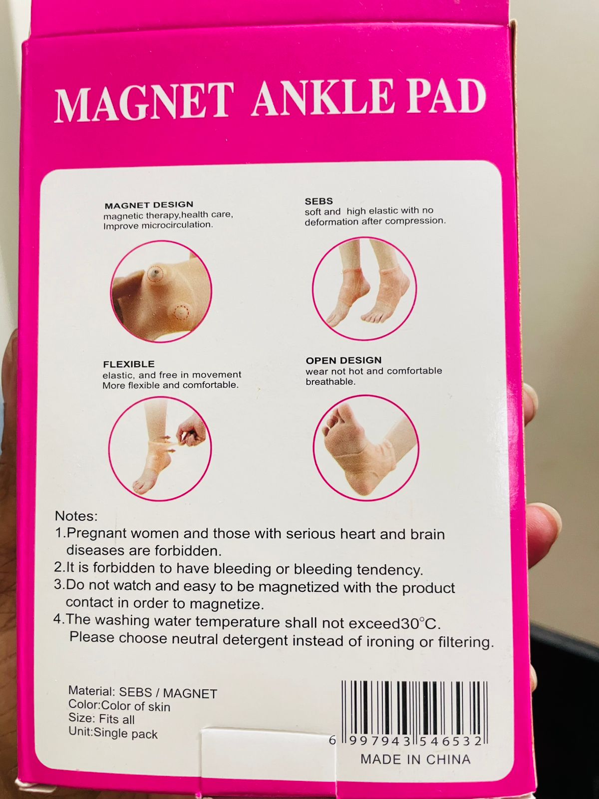 Picture of Silicone Gel Heel Pad Socks for Heel Swelling Pain Relief.1 pcs