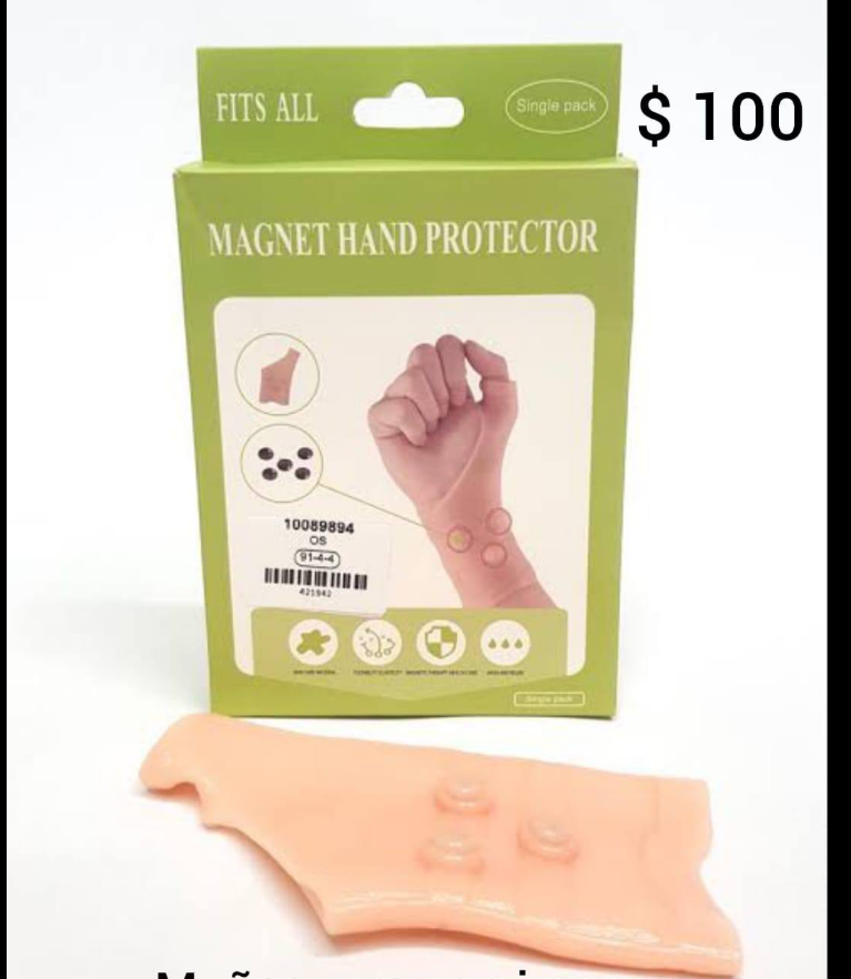 Picture of Magnet Wrist Protector Skin-friendly Elastic Hand Pressure Corrector Gloves Skin Color. 1 pcs