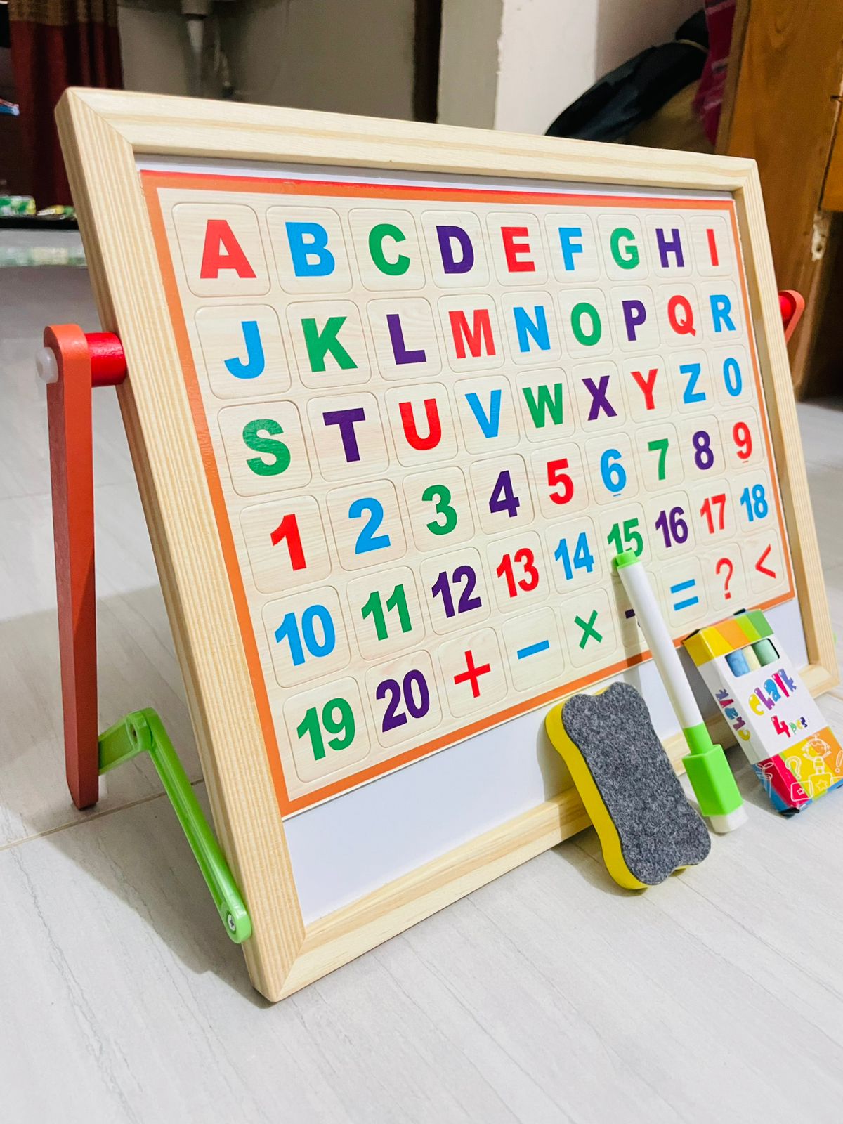Picture of Educational Magnetic White and Black Drawing Board