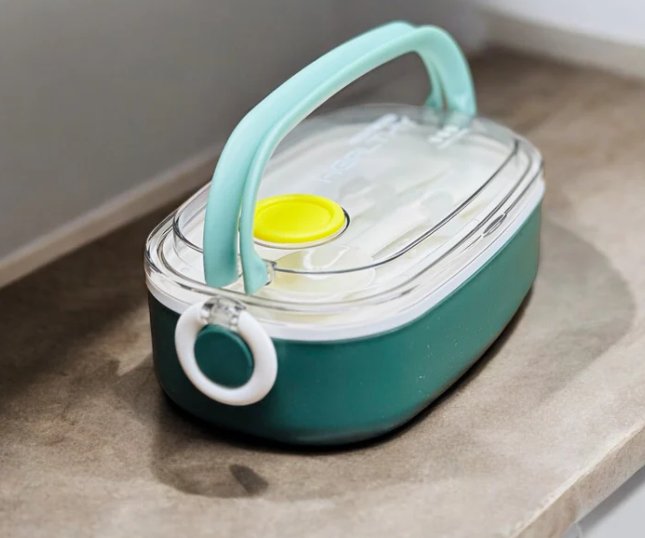 Picture of Insulated Food Container with Lid, Double Walled, BPA Free, Dishwasher Safe, Suitable for Meals and Snacks (750ml) (Blue)