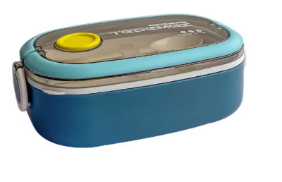 Picture of Insulated Food Container with Lid, Double Walled, BPA Free, Dishwasher Safe, Suitable for Meals and Snacks (750ml) (Blue)