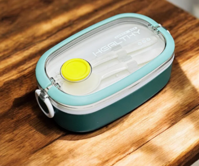 Picture of Insulated Food Container with Lid, Double Walled, BPA Free, Dishwasher Safe, Suitable for Meals and Snacks (750ml) (Blue)