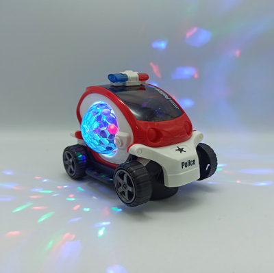 Picture of Baby Cartoon Police Battery Electric Car Toy Kids With Light