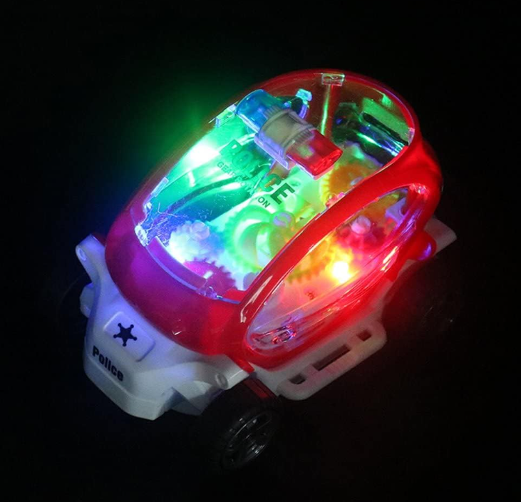 Picture of Baby Cartoon Police Battery Electric Car Toy Kids With Light