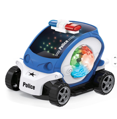Picture of Baby Cartoon Police Battery Electric Car Toy Kids With Light