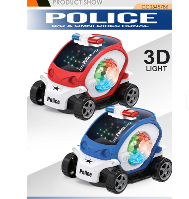 Picture of Baby Cartoon Police Battery Electric Car Toy Kids With Light