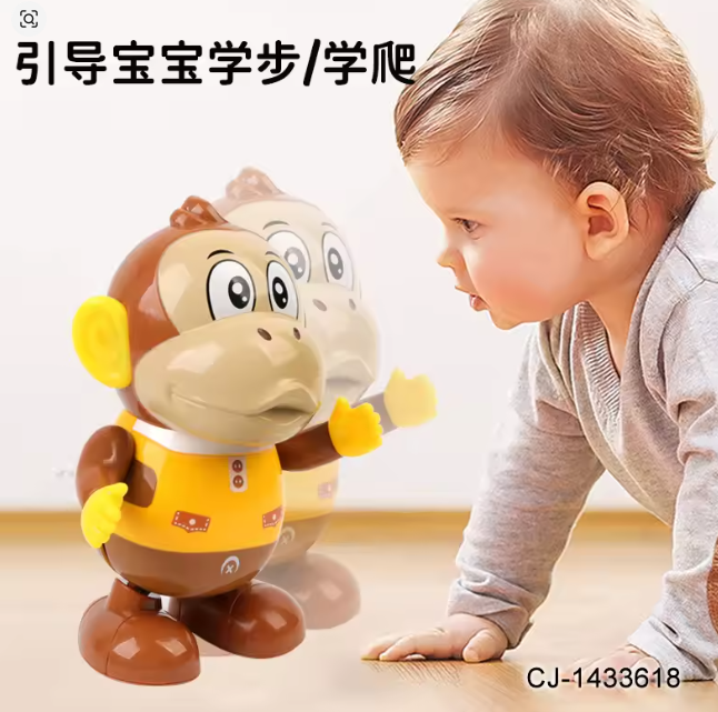 Picture of Monkey Shape Toys,  Dancing Swinging Cartoon Monkey Light Music Robot Children Entertainment. baby toy