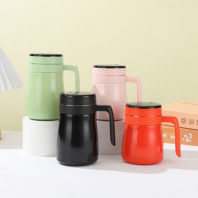 Picture of Thermal Glass Coffee Mug Stainless Steel 532ml Hot/Cold LED temperature indicator display