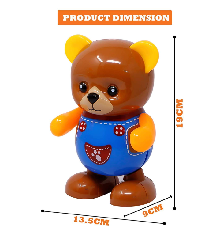 Picture of Dancing Bear with Flashing Light & Sound Toys Toddler & Kid | with Lights, Action, Dancing, Singing, Moving, & Walking Toy