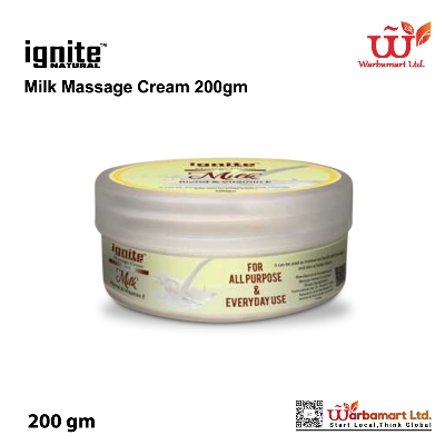 Picture of BSTI Approved Indian product Ignite massage cream Milk used for male/ female- 200 ml